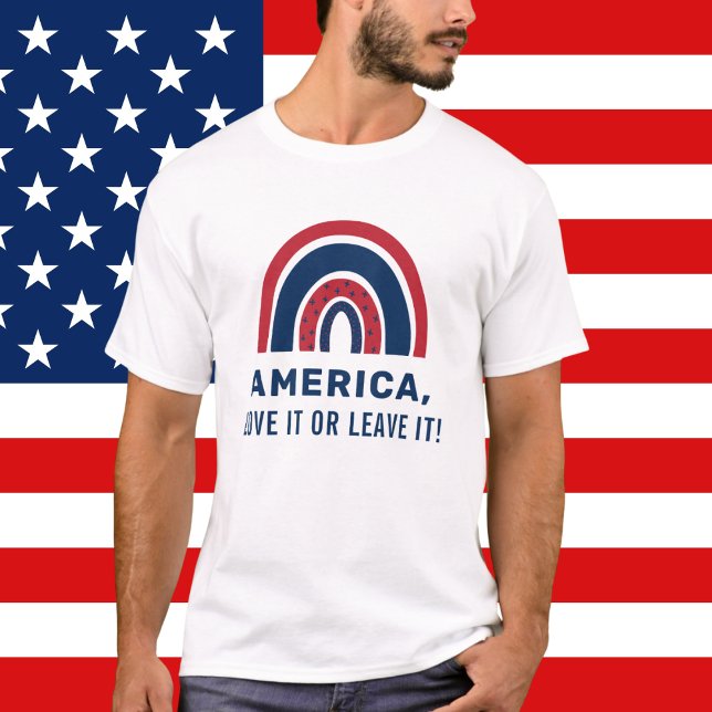 Snyggt Patriotic USA American Rainbow 4:e juli T Shirt (Skapare uppladdad)