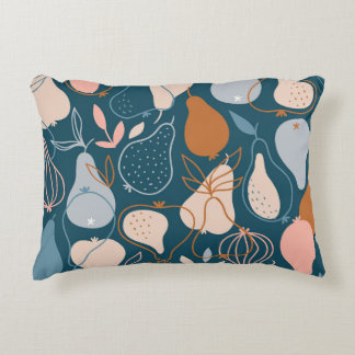 Snyggt Pear: den skandinaviska Mörken Mönster Prydnadskudde