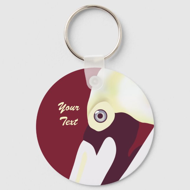 Snyggt Pelican Keychain Nyckelring (Framsida)