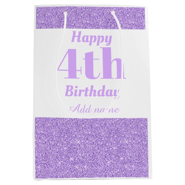 Snyggt personlig 4e födelsedagen presentsäck (Framsidan)