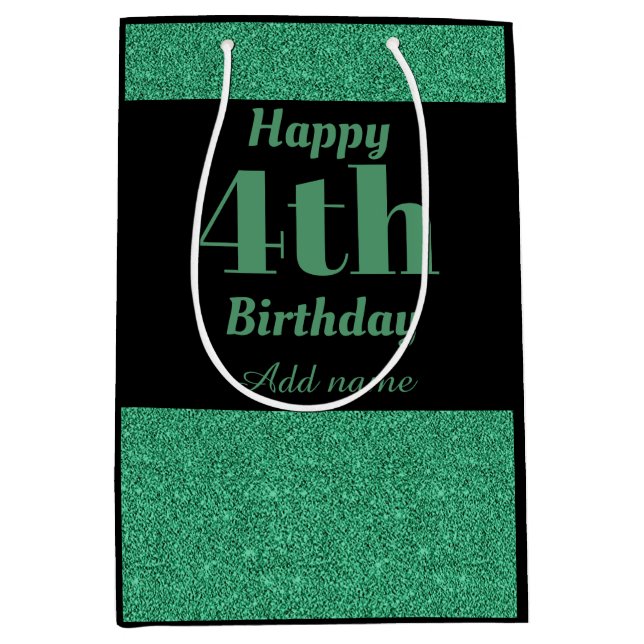 Snyggt personlig 4e födelsedagen presentsäck (Framsidan)