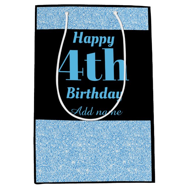 Snyggt personlig 4e födelsedagen presentsäck (Framsidan)