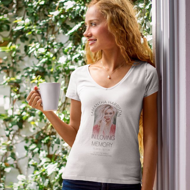 Snyggt Personlig Arch Photo Memorial T-Shirt (Skapare uppladdad)