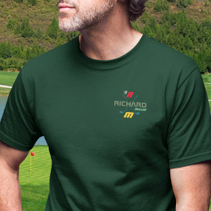 Snyggt Personlig Golf Player-Logotyp på Grönt T Shirt