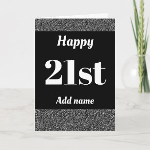 Snyggt personlig grattis på födelsedagen 21:a kort