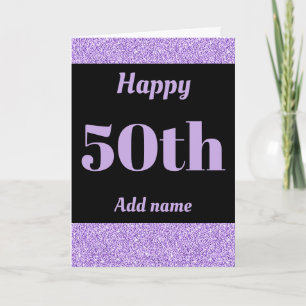 Snyggt personlig grattis på födelsedagen 50:e kort