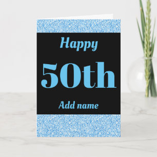 Snyggt personlig grattis på födelsedagen 50:e kort