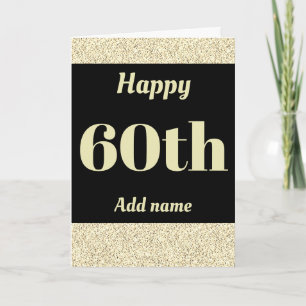 Snyggt personlig grattis på födelsedagen 60:e kort