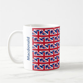 Snyggt Personlig Union Jack Kaffemugg