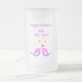 Snyggt personlig valentines glas mugg