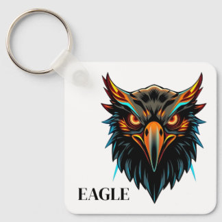 Snyggt Phoenix Eagle Maskot Logo Nyckelring