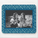 Snyggt Photo Blue Batik Blommönster Anpassningsbar Musmatta<br><div class="desc">Anpassa arbetsytan med den här Anpassningsbarna för Snyggt Foto Blue Batik Blommigt Teckning Mönster Mouse Pad. Den här musmattan har en kompakt, batik-inspirerad blommigt i lugnande blåtoner och kombinerar traditionell konst med den moderna pejlingen på ditt eget foto. Det detaljerade blommönstret kompletterar din anpassningsbar på ett bra sätt och skapar...</div>