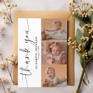 Snyggt Photo Collage Moder Tack Baby Shower Kort