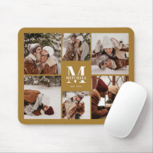 Snyggt Photo Collage Personlig Monogram Gift