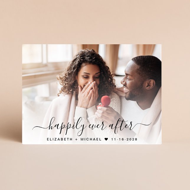 Snyggt Photo QR-kod Cream Bröllop Spara Datumet (Our user-friendly template allows you to easily upload your photo & create a perfect save the date)