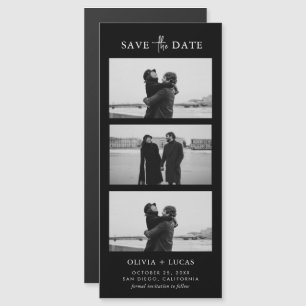 Snyggt Photo Strip Black Magnetic Bröllop