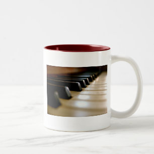 Snyggt piano tangentbord Music Två-Tonad Mugg
