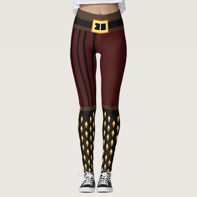 Snyggt Pirat Halloween Costume Leggings (Framsida)