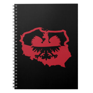 Snyggt Polen Polska Flagga Anteckningsbok