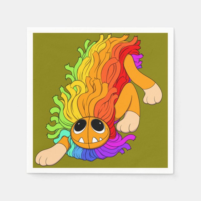 Snyggt popcocktail pappersservett (Framsidan)