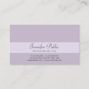 Snyggt Professionell Kreativ Design Violet Modern Visitkort