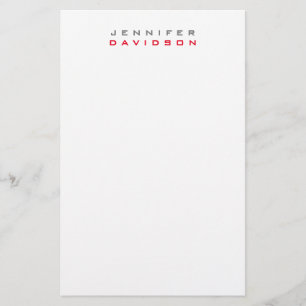 Snyggt Professionell Modern Namn Brevpapper