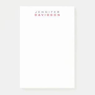 Snyggt Professionell Modern Namn Post-it Block
