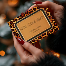 Snyggt Professionell Primär instinkt leopard Skriv