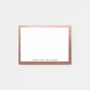 Snyggt Professionell Ro Guld kopparpensel Metall Post-it Block