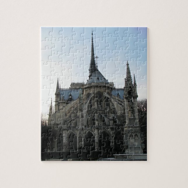 Snyggt Puzzle med Notre Dame de Paris Pussel (Vertikal)