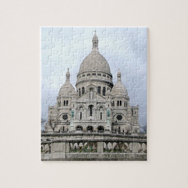 Snyggt Puzzle med Sacre Coeur de Paris Pussel (Vertikal)
