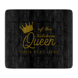 Snyggt Queen of the Kitchen Glass Chef's Board