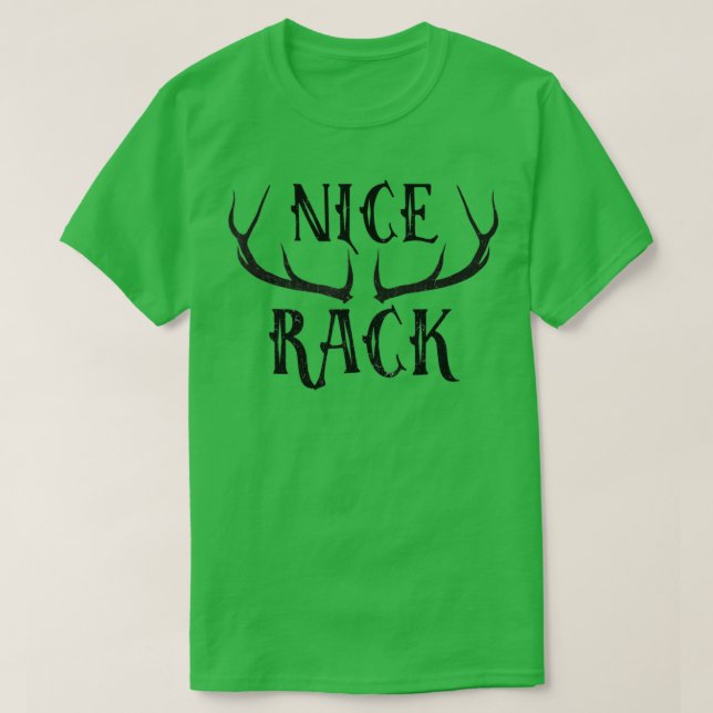 Snyggt rack med Antlers T Shirt (Design framsida)