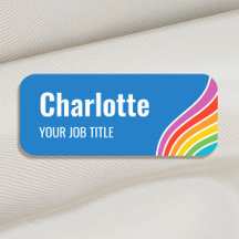 Snyggt Rainbow Wave-ID blått