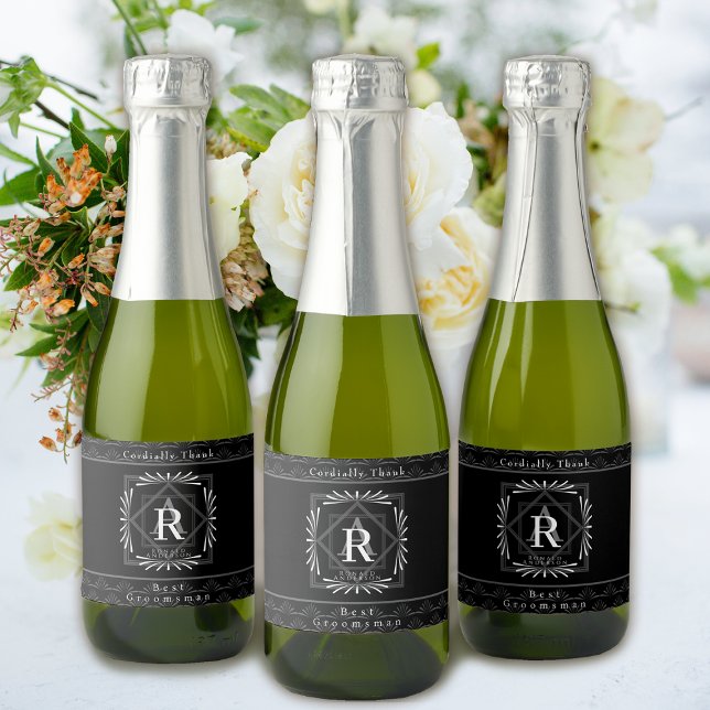 Snyggt Ram Black Monogram (Modern stylish Monogram Design. )