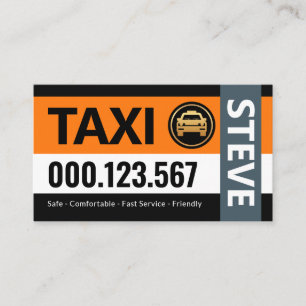 Snyggt Rand Lagrar Taxi-bilbil Visitkort