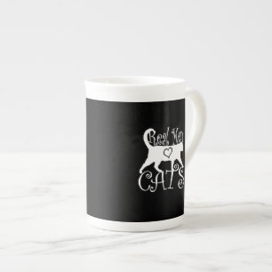 Snyggt Real Manar Kärlek Cats Benporslin Mugg