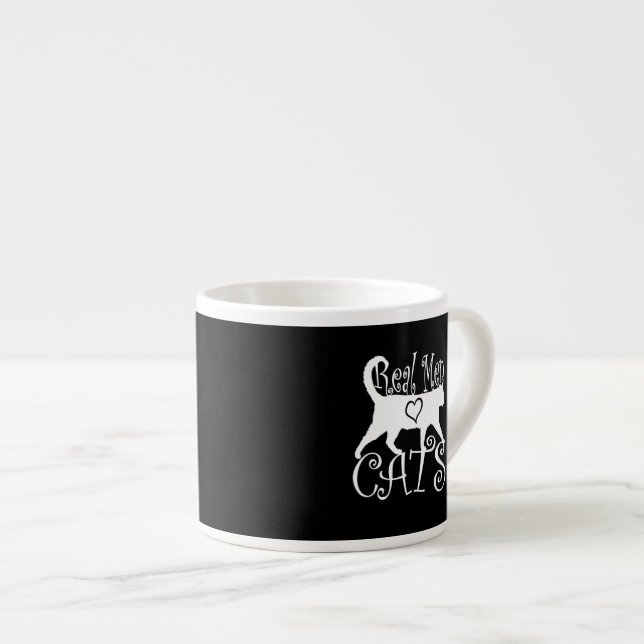 Snyggt Real Manar Kärlek Cats Espressomugg (Framsida höger)