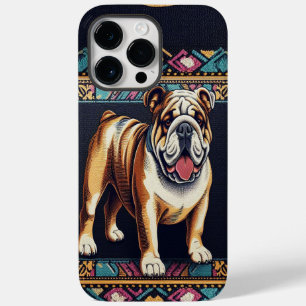 Snyggt Realistic Bulldog med färgstark Ram