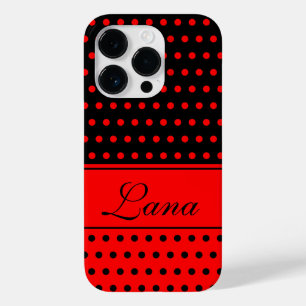 Snyggt Red and Black Polka dots, eget namn