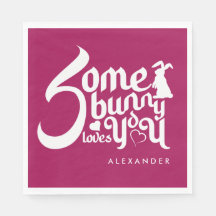 Snyggt Red and White Bunny Pun Medieval Typo