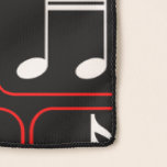 Snyggt Red Black and White Geometric Musik noter<br><div class="desc">Den här designern av musik noter-geometriska mönster har vit musik noter som är innesluten i rektanglar och fyrkanter med rött gräns på svart bakgrund. En underbar design för alla musiker eller älskare av musik.Finns i andra färger och vi välkomnar begäran om anpassningsbar för andra färg-kombinationer. Kontakta oss via vår GiftsBonanza-affär...</div>