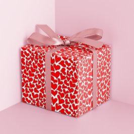 Snyggt Red Hearts Mönster valentines day Presentpapper