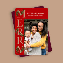 Snyggt Red Merry Gräs Photo Botanical jul