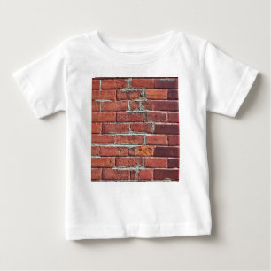 Snyggt Red Textured Brick Wall T Shirt