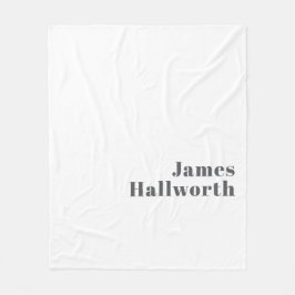 Snyggt Redigerbar återställ modern text | Grått Fleecefilt