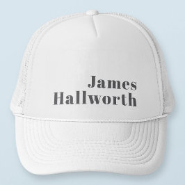 Snyggt Redigerbar återställ modern text | Grått Keps