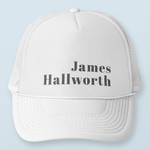 Snyggt Redigerbar återställ modern text   Grått Keps