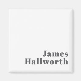 Snyggt Redigerbar återställ modern text | Grått Magnet