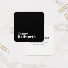 Snyggt Redigerbar återtagandemodern Namn (eller an Fyrkantigt Visitkort